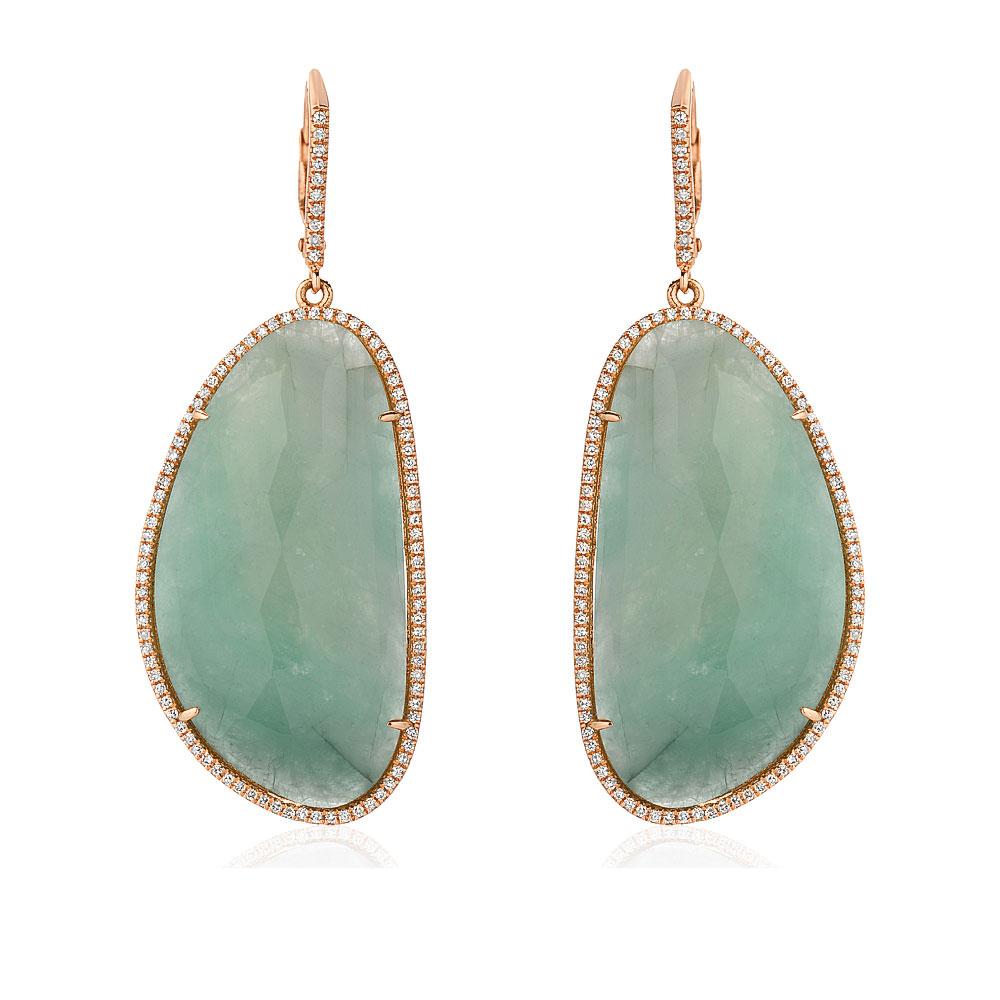 One of a Kind Emerald Drop Earrings