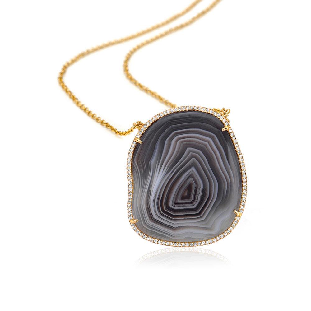 One of a Kind Agate Necklace IV