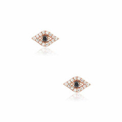 evil eye posts in rose gold