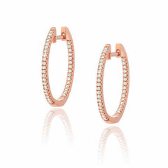15mm in and out hoops in rose gold