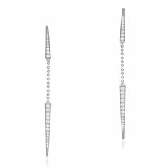 Double Dagger Dangle Earrings