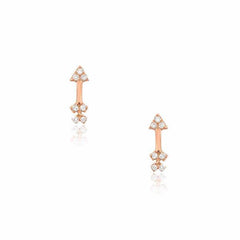 petite arrow posts in rose gold