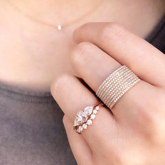 Extra Wide Diamond Band