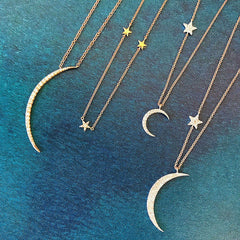 Mini Moon and Star Necklace