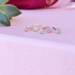 Petite Heart Post Earrings