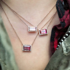 One of a Kind Landscape Tourmaline Necklace