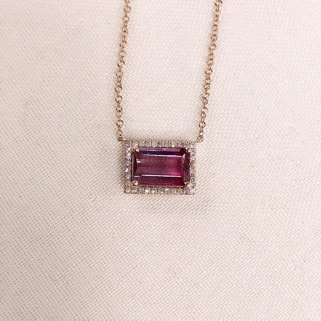 One of a Kind Landscape Tourmaline Necklace