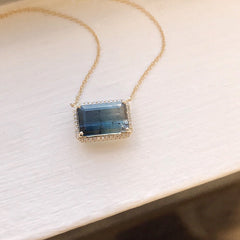 One of a Kind Ombre Tourmaline Necklace