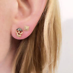 skull posts on ear