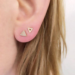 Petite Open Triangle Post Earrings