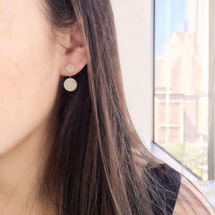 double circle jacket on ear