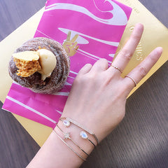 Double Petite Bezel Set Diamond Band