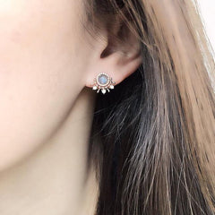 tiara ear jackets in rose gold