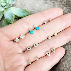 Petite Open Triangle Post Earrings