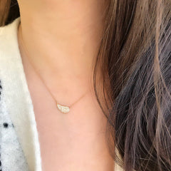 Paisley pave necklace