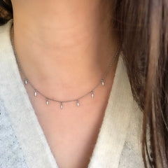 marquise droplet necklace