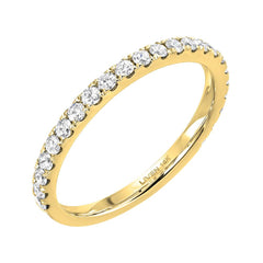 14k gold diamond three quarter wedding band