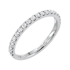 14k gold diamond three quarter wedding band