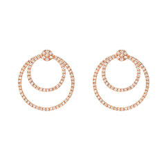 Circle Within in a Circle Jacket Earrings