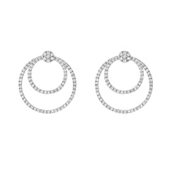 Circle Within in a Circle Jacket Earrings