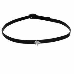 starburst choker in white gold