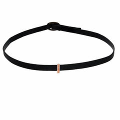 mini bar choker in rose gold