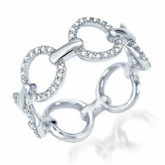 chain band in white gold