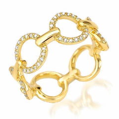 chain band in yellow gold