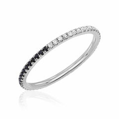 yin yang eternity band in white gold