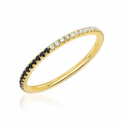 yin yang eternity band in yellow gold