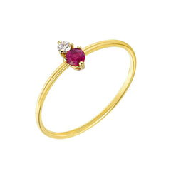 Souli Colored Stone And Diamond Ring