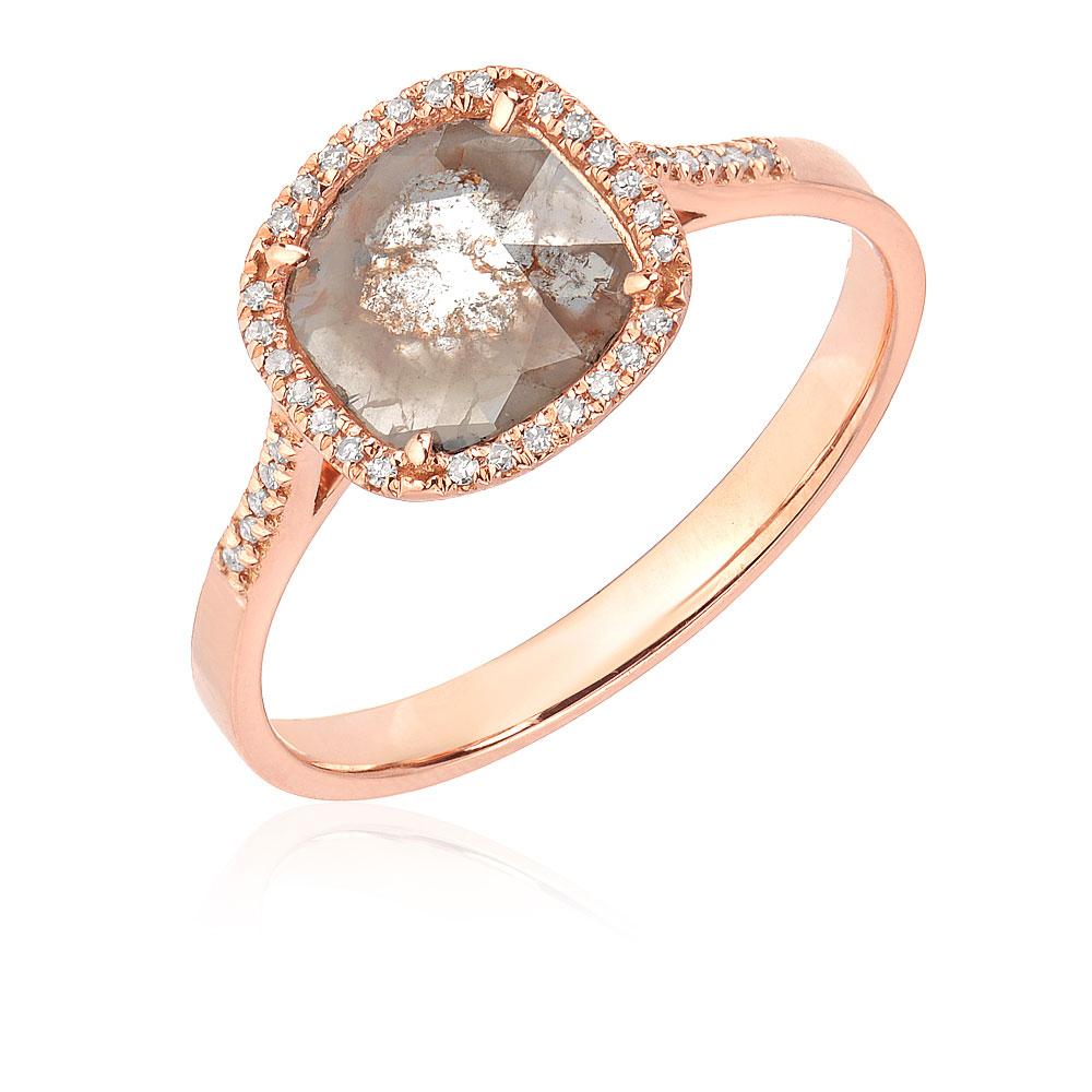 One of a Kind Diamond Slice Ring