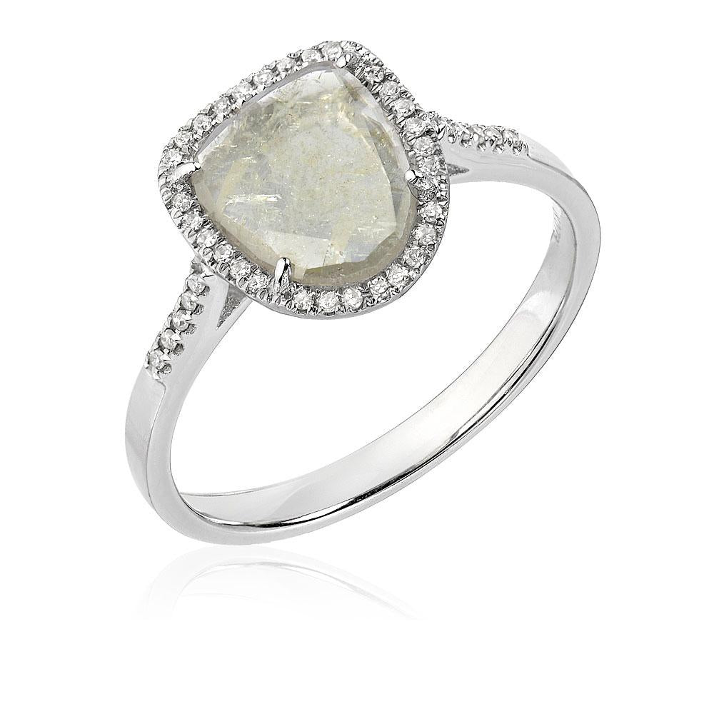 One of a Kind Diamond Slice Ring