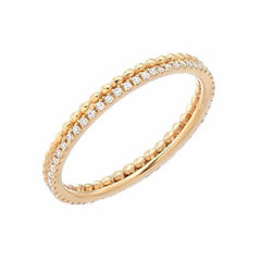 beaded diamond eternity band
