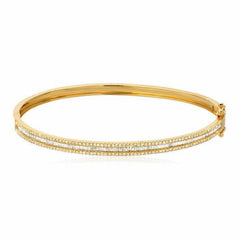 heirloom bangle in yellow gold