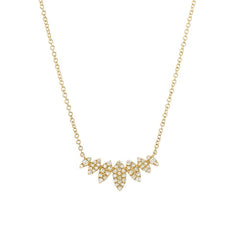 multi marquise necklace in yellow gold