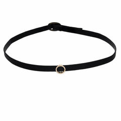 open circle choker in yellow gold