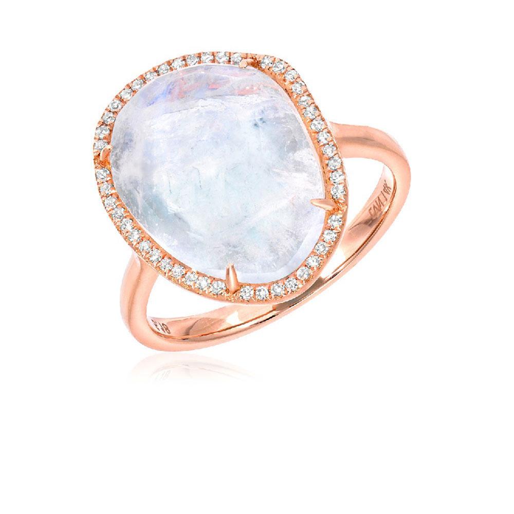 One of a Kind Rainbow Moonstone Ring