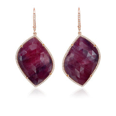 One of a Kind Sapphire Drop Earrings