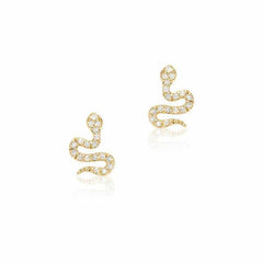 petite snakes in yellow gold