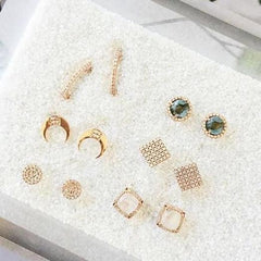 Crescent Post Earrings